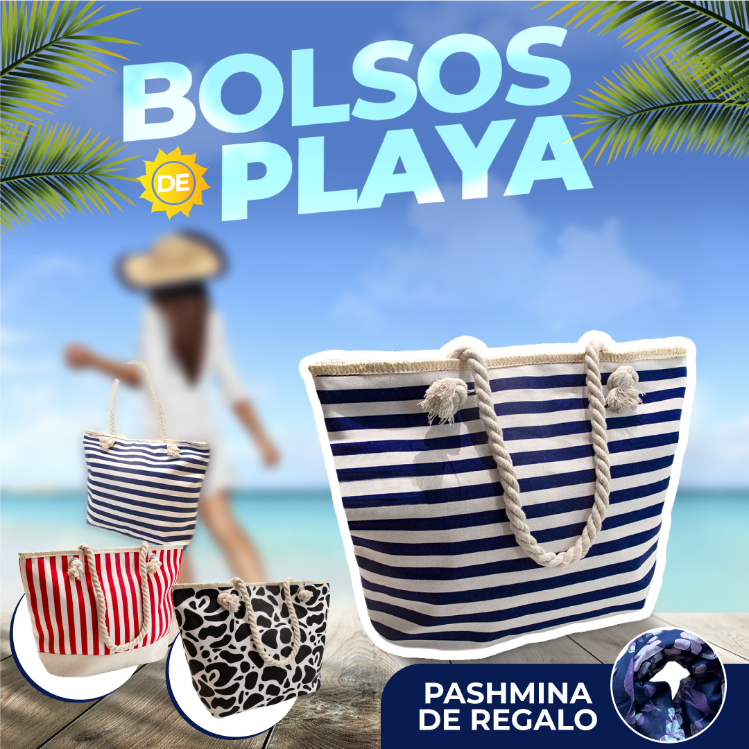 Bolso De Playa + Pashmina