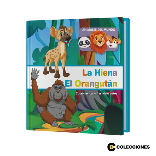 AM12 - ORANGUTÁN Y HIENA + LIBRO