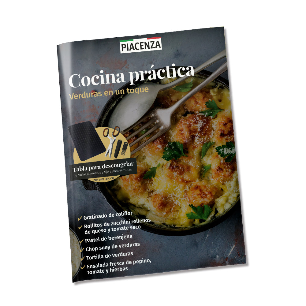 CP04 - TABLA DESCONGELAR + TIJERA + RECETARIO