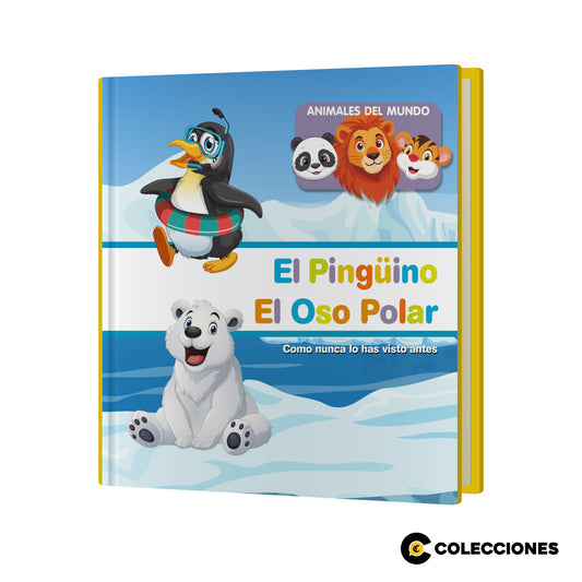 AM05 -  PINGÜINO Y OSO POLAR + LIBRO