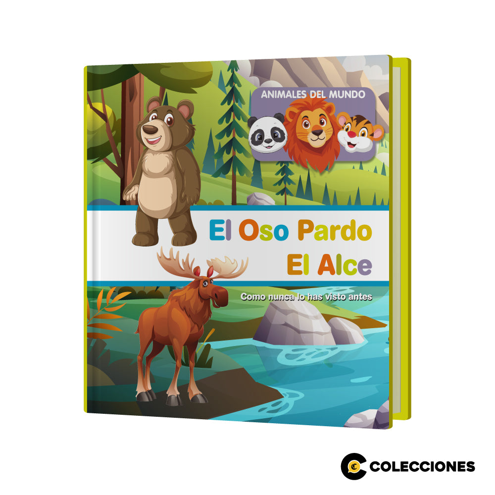 AM06 - OSO PARDO Y ALCE + LIBRO
