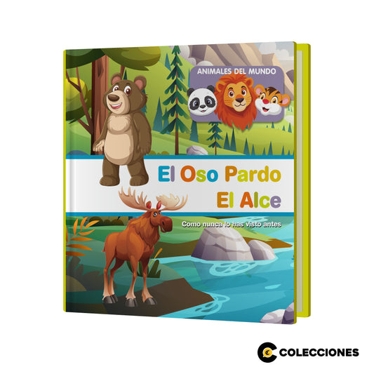 AM06 - OSO PARDO Y ALCE + LIBRO