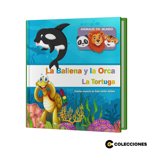 AM07 - TORTUGA DE MAR Y ORCA + LIBRO
