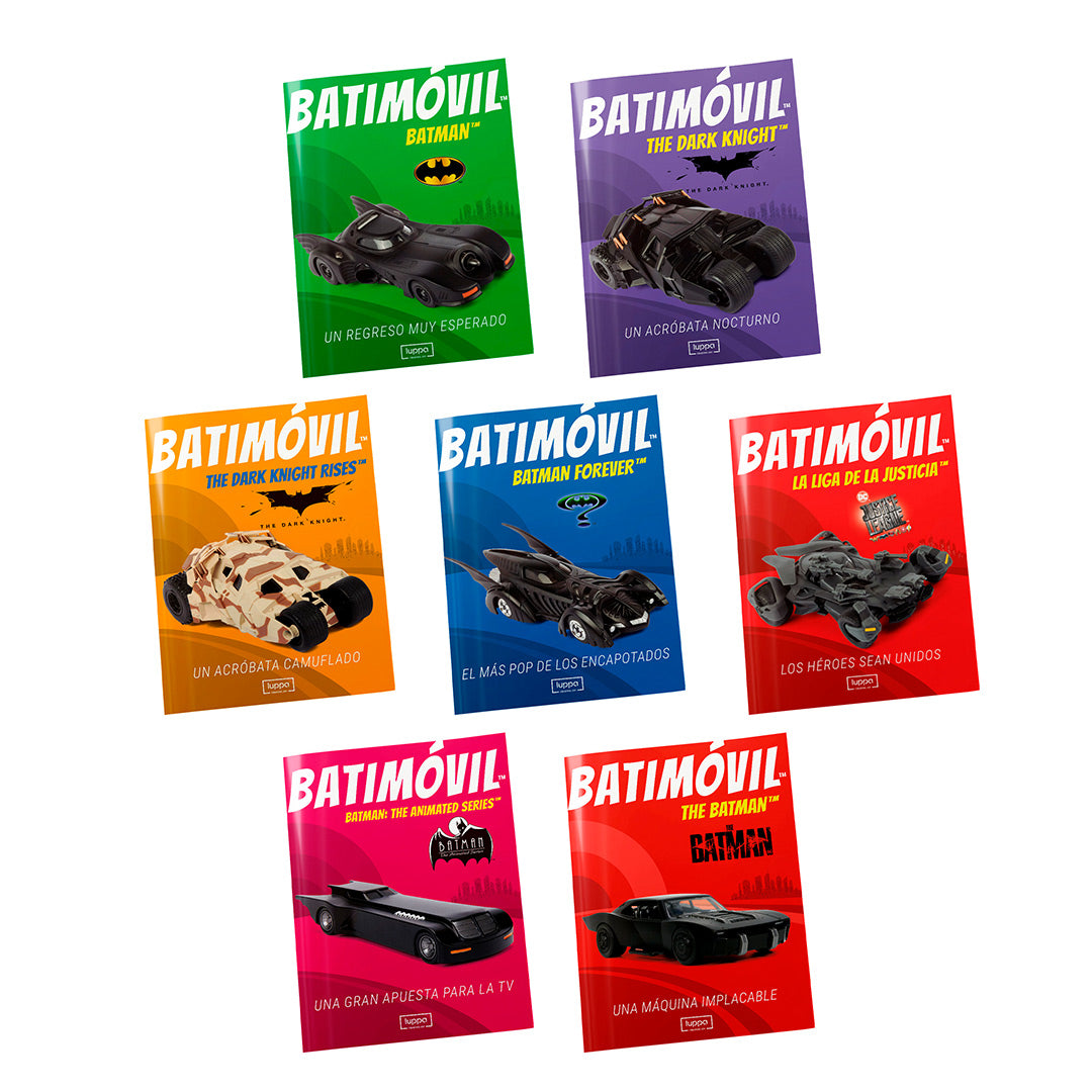 7 Batimóviles Die-Cast Escala 1/32 + 7 Revistas