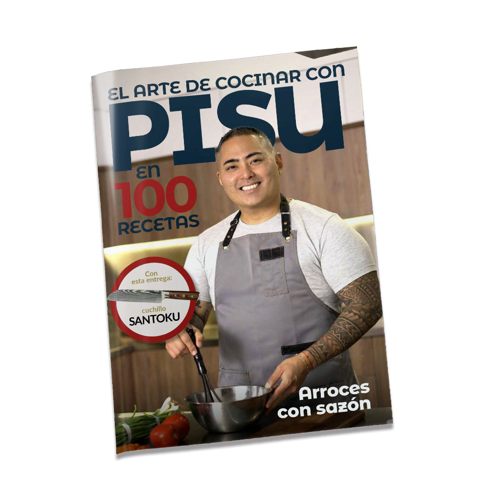 PI01 - CUCHILLO SANTOKU + LIBRO DE RECETAS