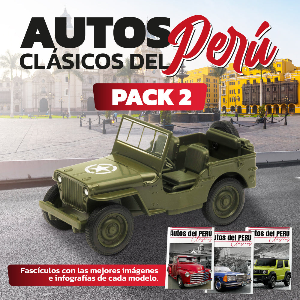 AQ - PACK2 X10 AUTOS CLÁSICOS DEL PERÚ
