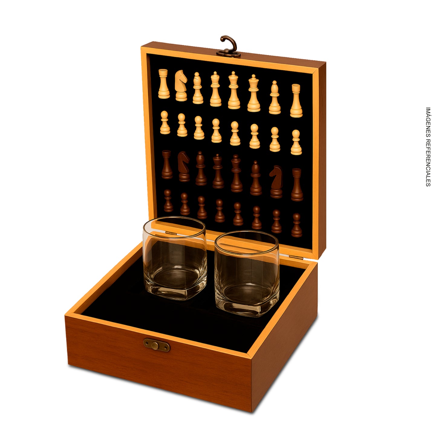 PACK1 - SET DE AJEDREZ + 2 VASOS + LIBRO DELUXE