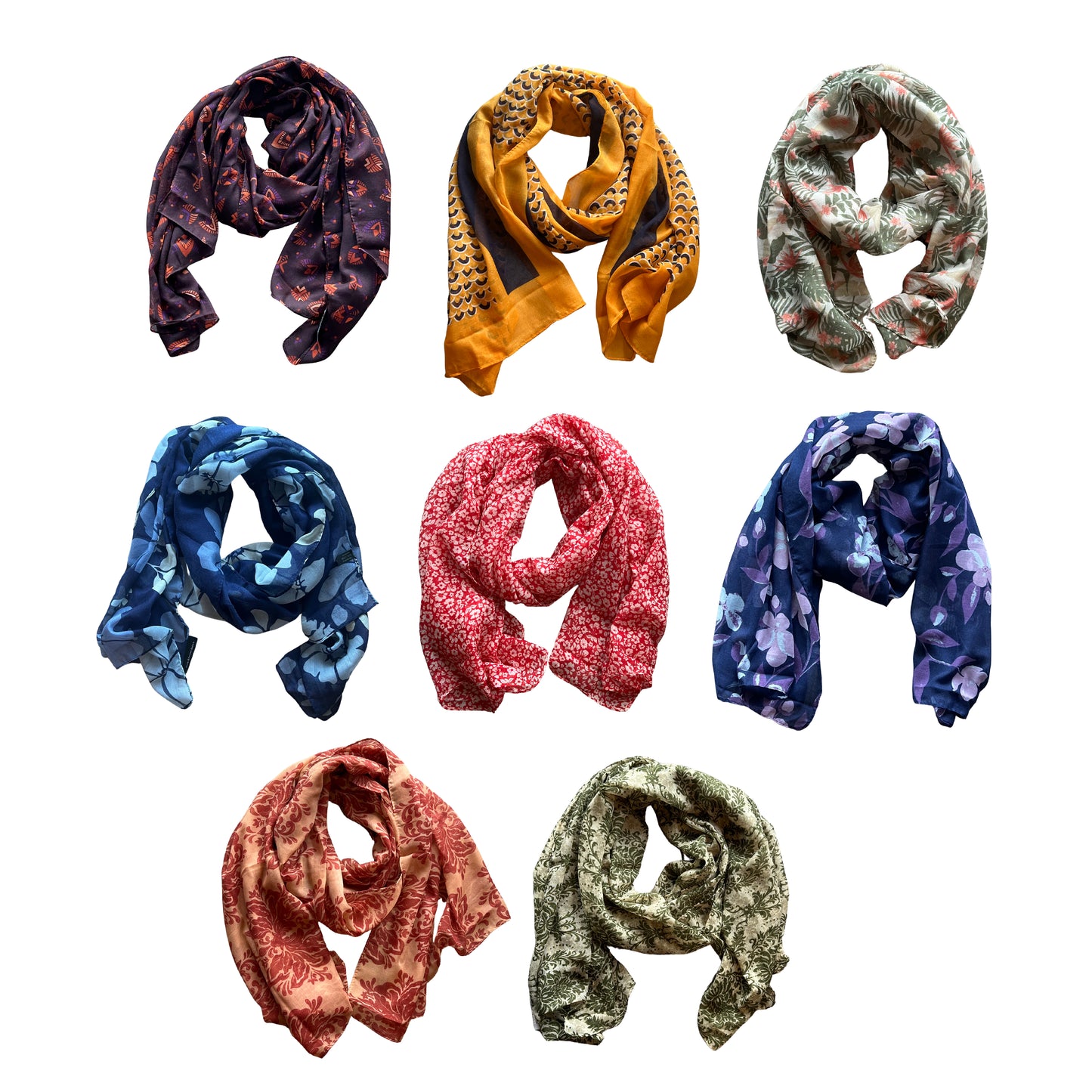 PACK 6 - 8 PASHMINAS + LIBRO