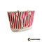 Bolso con rayas rojas