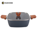 Piacenza Olla Cuadrada con Tapa 24 cm Antiadherente + Recetario