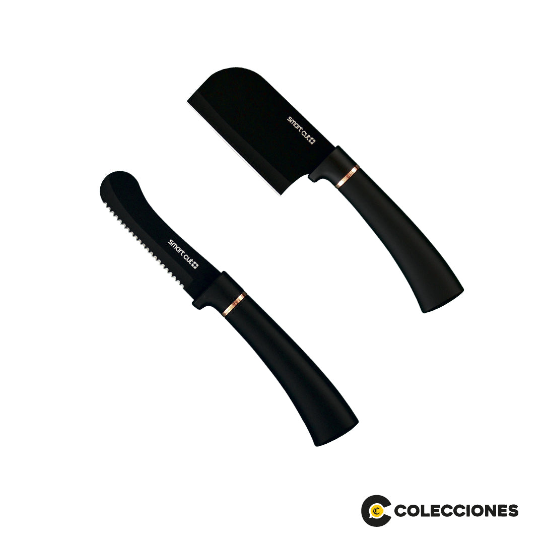 Pack Cuchillos Onix: 7 Cuchillos + 6 Recetarios