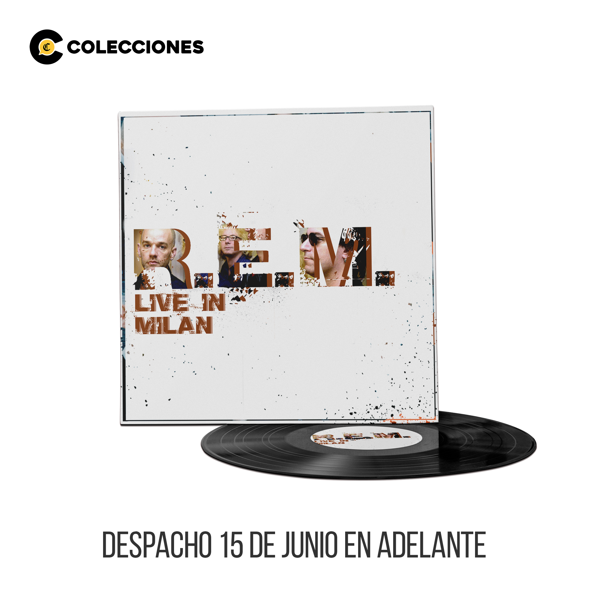 CV27 - R.E.M. / Live In Milan 2008 (vinilo translúcido azul)