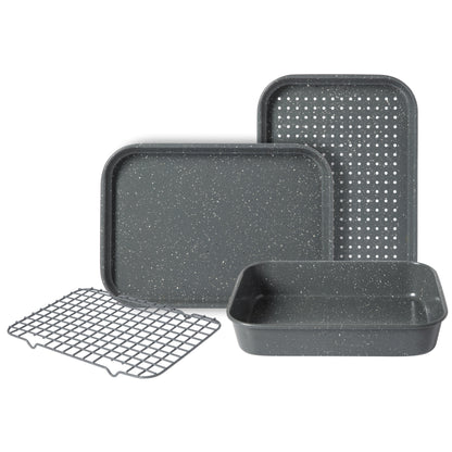 OSTER SET DE BANDEJAS HORNO 4 PIEZAS + RECETARIO