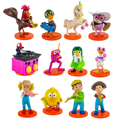 12 Personajes Granja de Zenón + 12 Libros de Cuentos