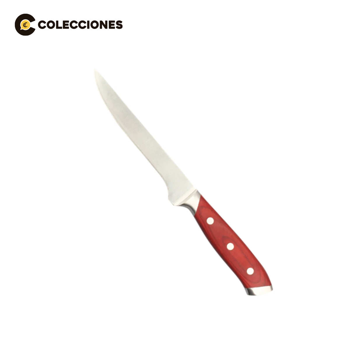 Juego de 3 Cuchillos Pakkawood Cerezo + 1 Afilador + 4 Recetarios de RF