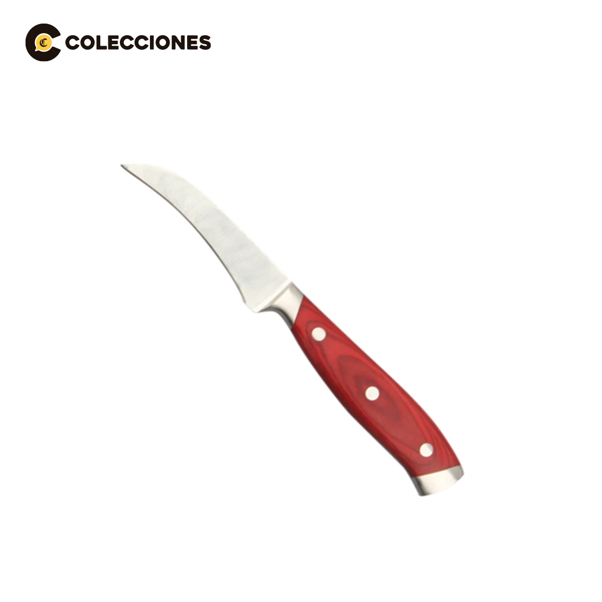 Juego de 3 Cuchillos Pakkawood Cerezo + 1 Afilador + 4 Recetarios de RF