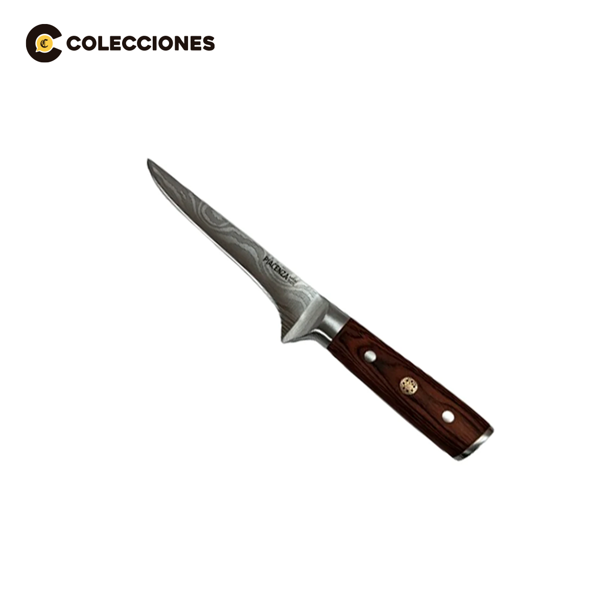 Juego de 3 Cuchillos Pakkawood + 1 Tijera + 4 Recetarios de Pisu