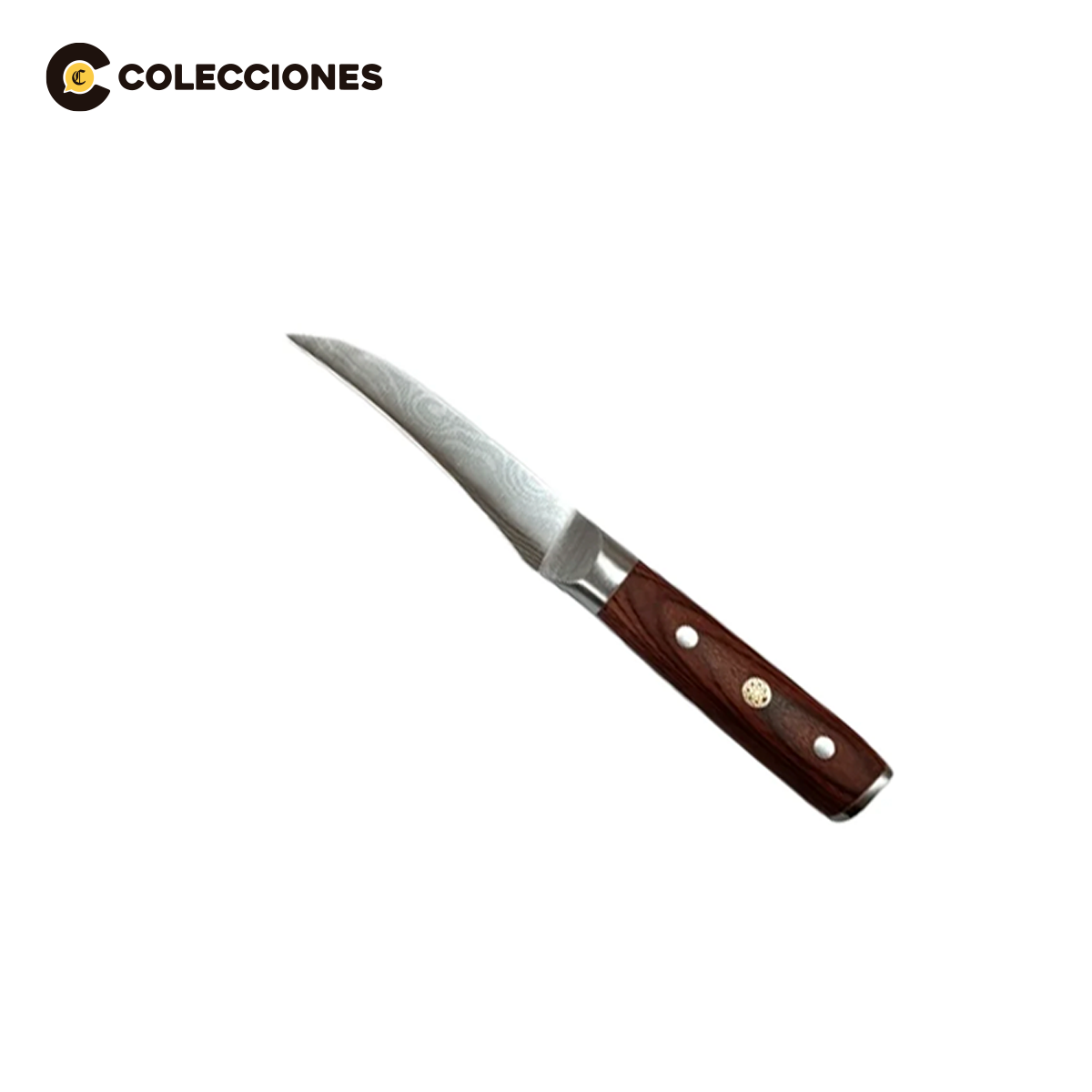 Juego de 3 Cuchillos Pakkawood + 1 Tijera + 4 Recetarios de Pisu