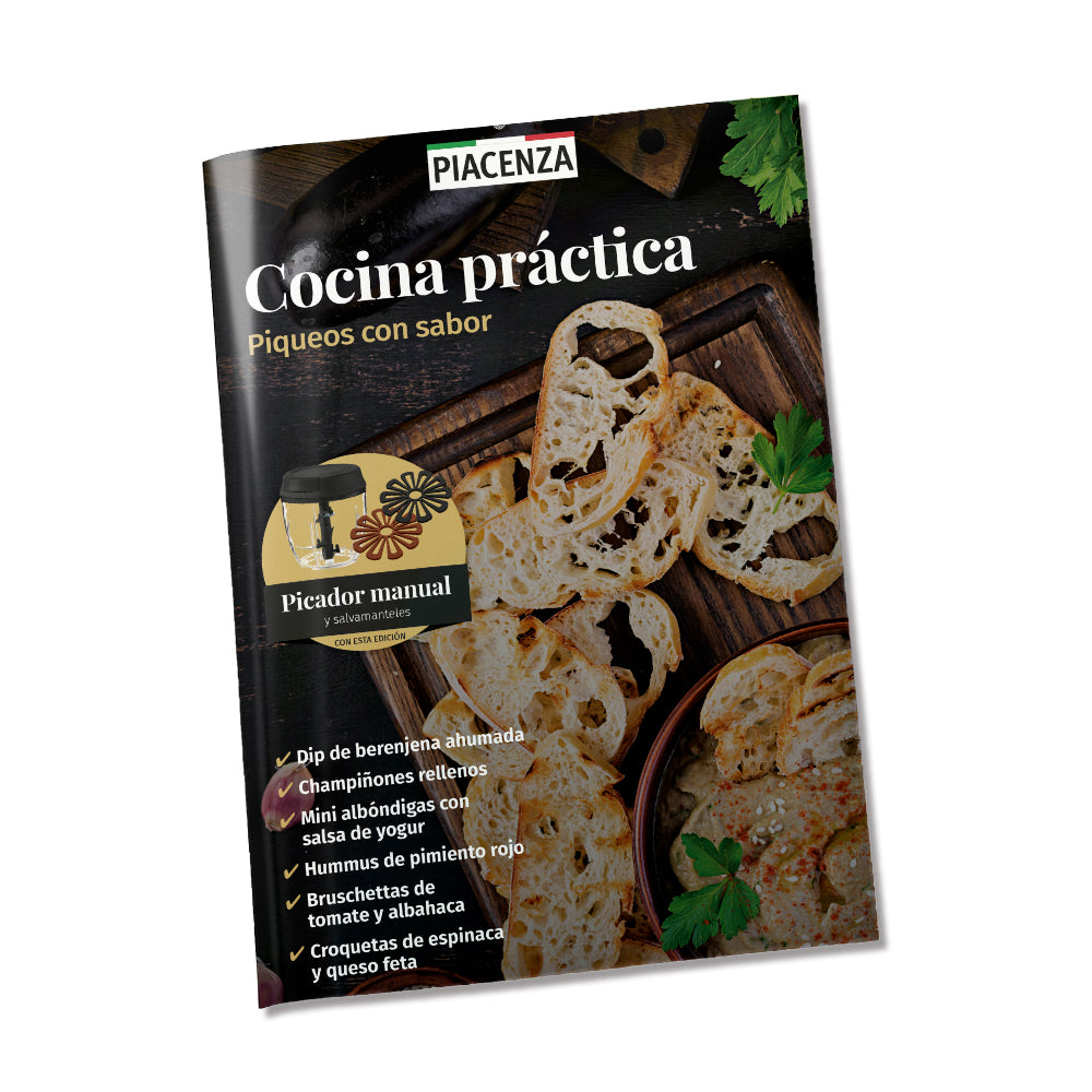 CP05 - PICADORA MANUAL + SALVAMANTELES + RECETARIO