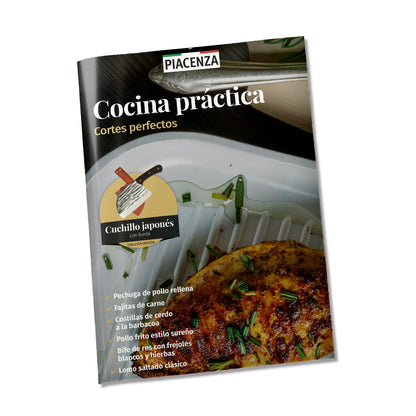 CP06 - CUCHILLO DISEÑO JAPONES + RECETARIO