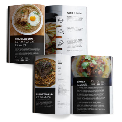 5 Cuchillos Pakkawood + 1 Afilador + 6 Recetarios