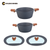 Pack de 4 piezas: 2 Ollas 26 cm y 24 cm + 2 tapas