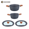 Pack de 4 piezas: 2 Ollas 26 cm y 24 cm + 2 tapas