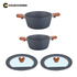 Pack de 4 piezas: 2 Ollas 26 cm y 24 cm + 2 tapas