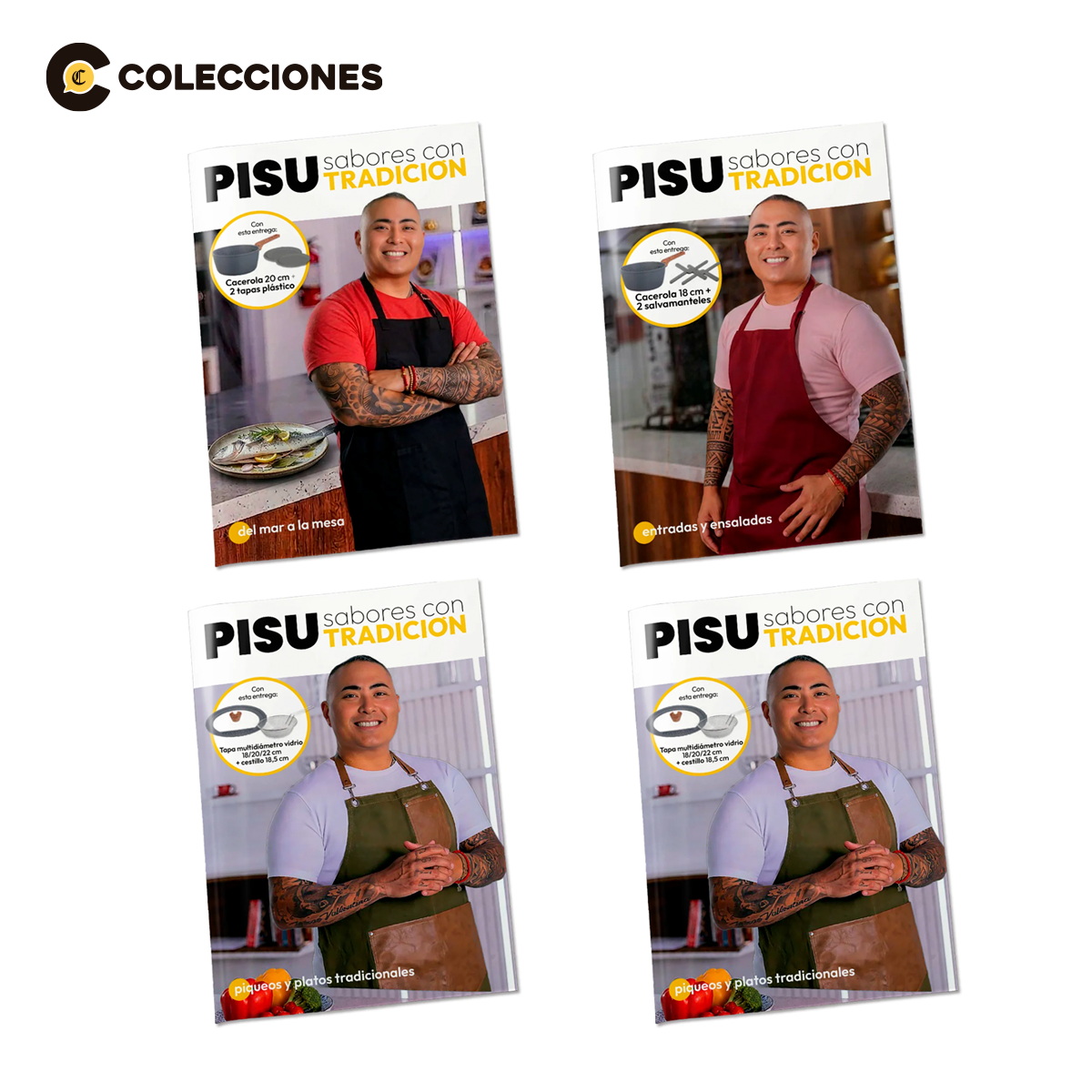 Pack de 4 Piezas: 2 Cacerolas 20 cm y 18 cm + 2 tapas