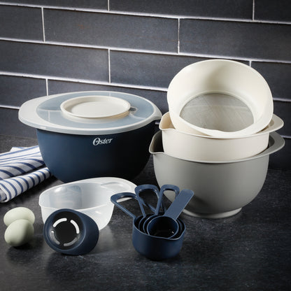 OSTER SET 12 PZAS BOWLS Y UTENSILIOS + RECETARIO