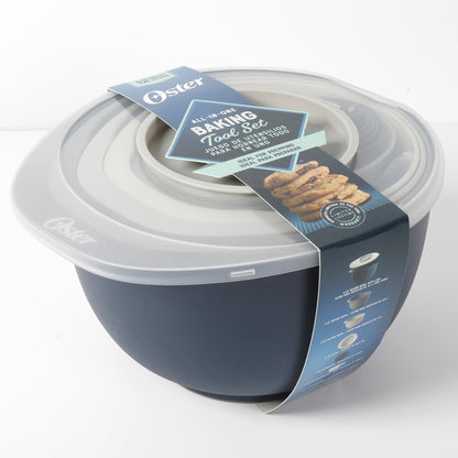 OSTER SET 12 PZAS BOWLS Y UTENSILIOS + RECETARIO