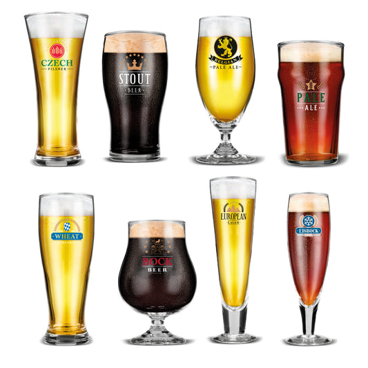 8 Vasos Cerveceros + 8 Fascículos
