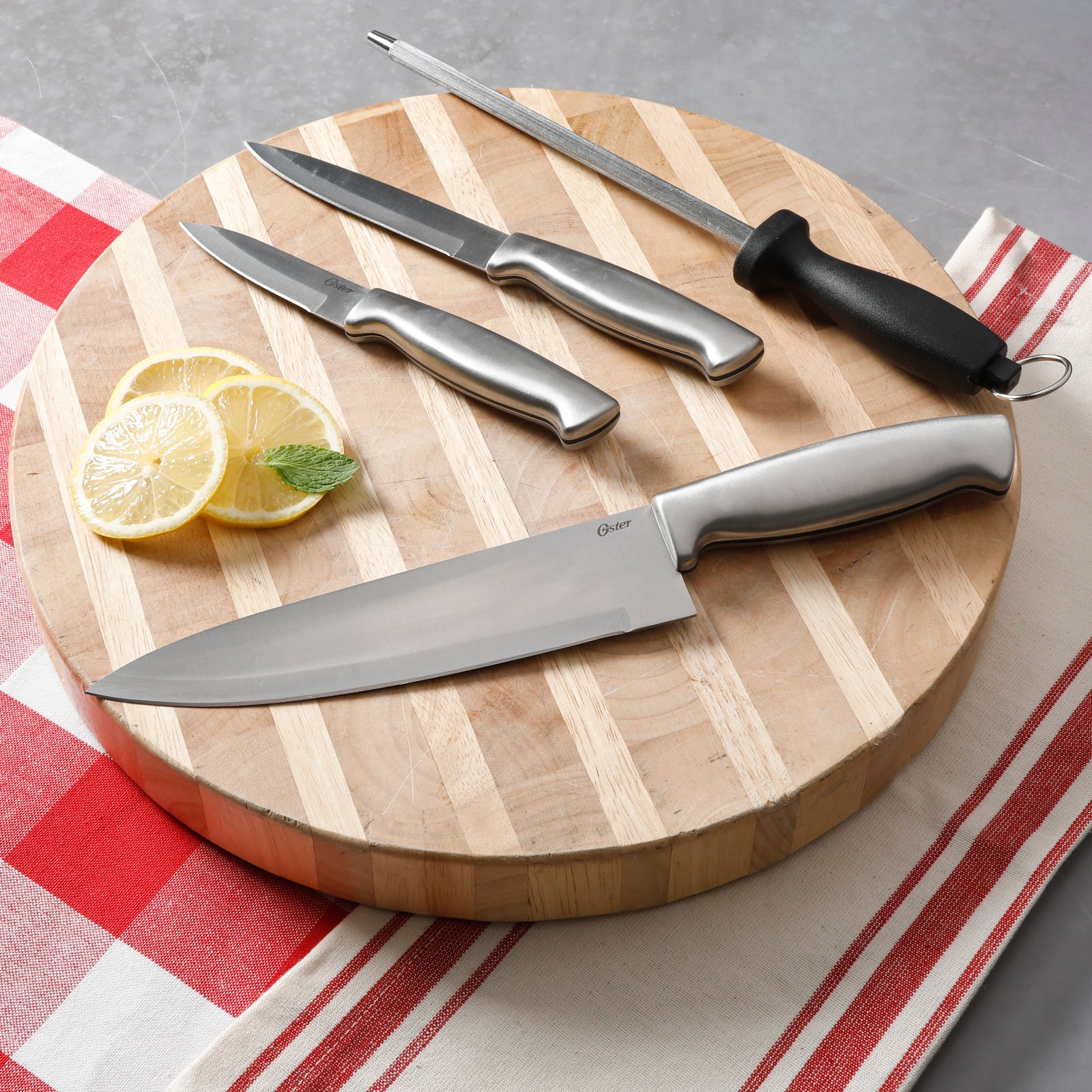 SET DE CUCHILLOS ACERO INOX