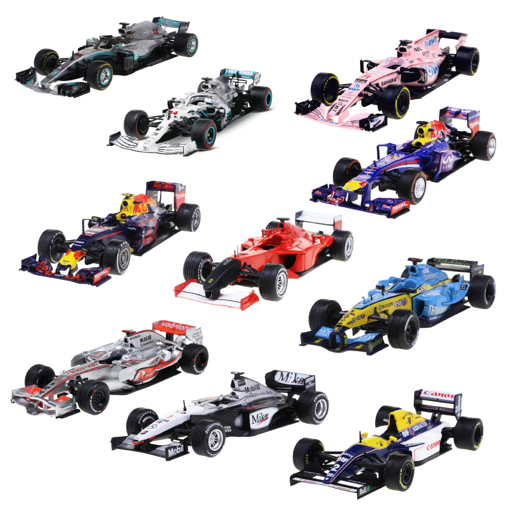 10 Autos Fórmula 1 Escala 1/43 + 10 Fascículos