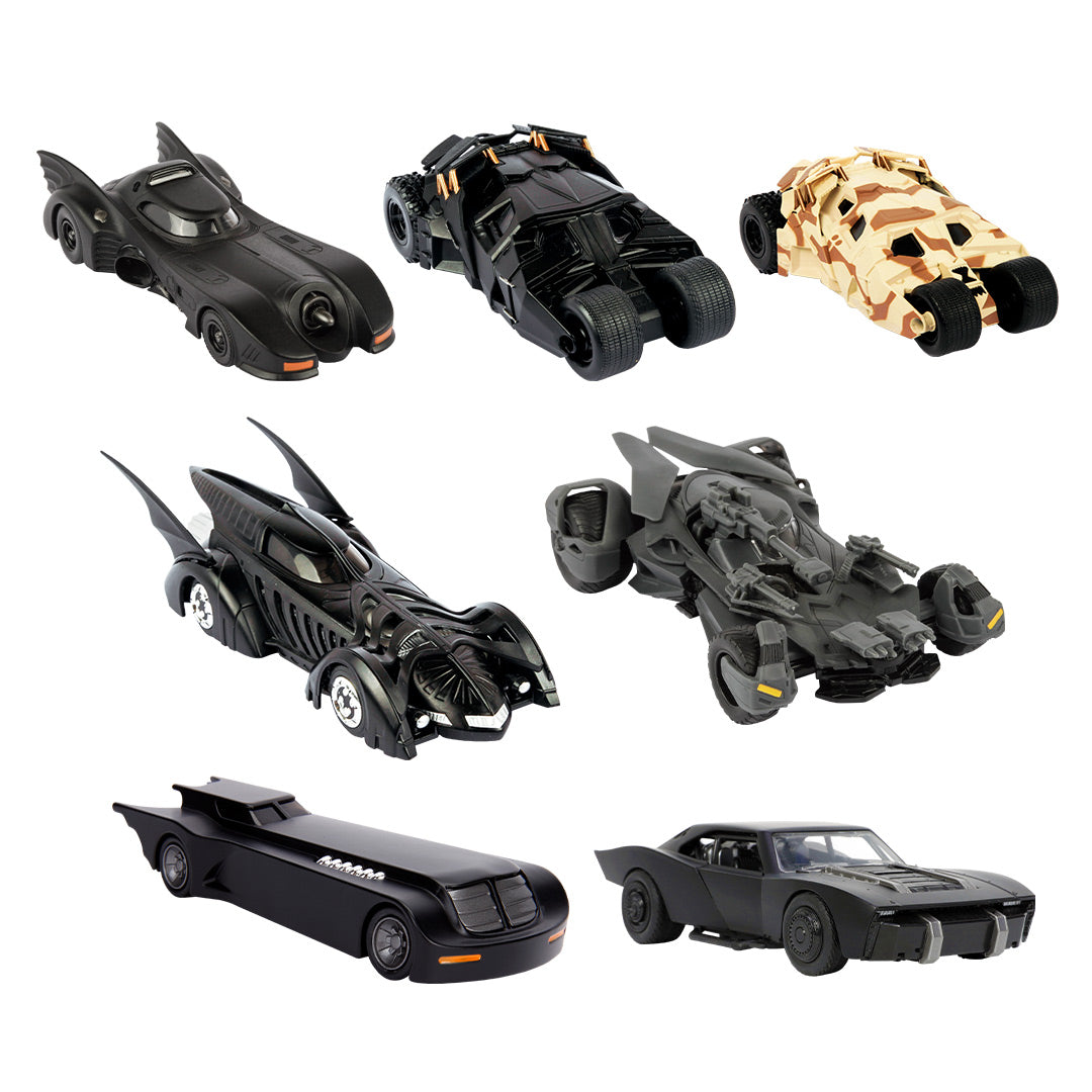 7 Batimóviles Die-Cast Escala 1/32 + 7 Revistas