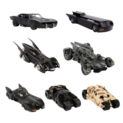 7 Batimóviles Die-Cast Escala 1/32 + 7 Revistas