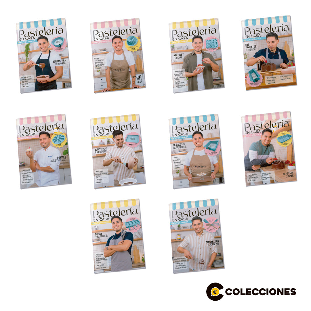 9 Moldes Repostería + 3 Utensilios + 10 Recetarios