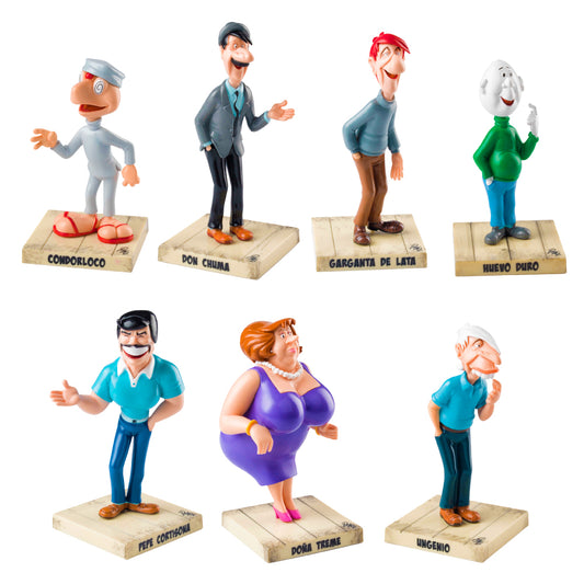 7 Personajes de Condorito + 7 Fascículos