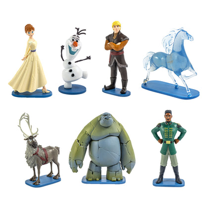 1 Caja de Colección + 7 Personajes Frozen + 7 Libros Tapa Dura