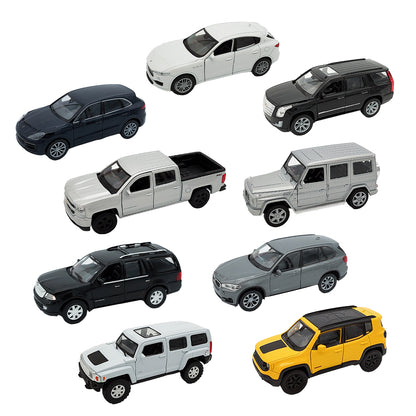 9 Camionetas Die-Cast Escala 1/32 + Libro