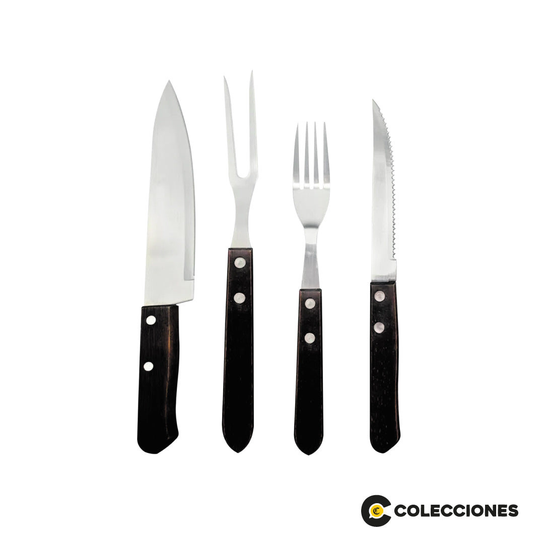 Cubiertos parrilleros 14 piezas Behome