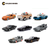 Pack 8 Autos de Hollywood Die Cast Escala 1/32 + 8 fascículos