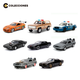 Pack 8 Autos de Hollywood Die Cast Escala 1/32 + 8 fascículos