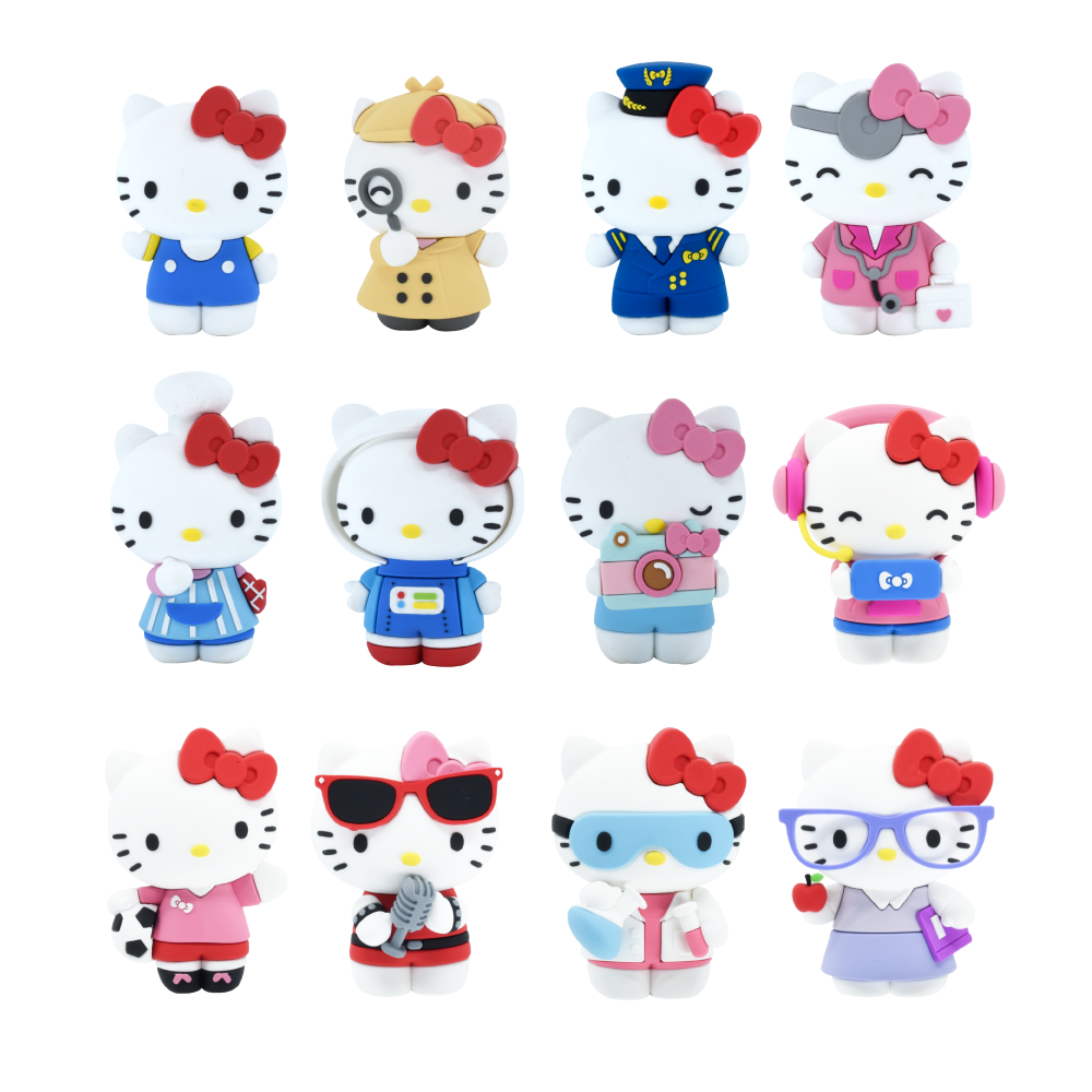 HELLO KITTY 12 PERSONAJES Y LIBROS