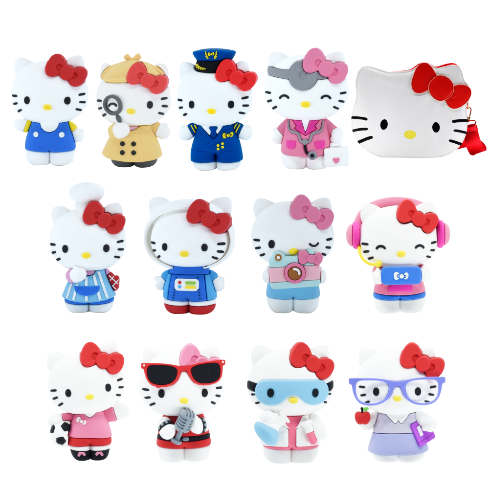 1 Cartera + 12 Hello Kitty Profesiones + 13 Libros
