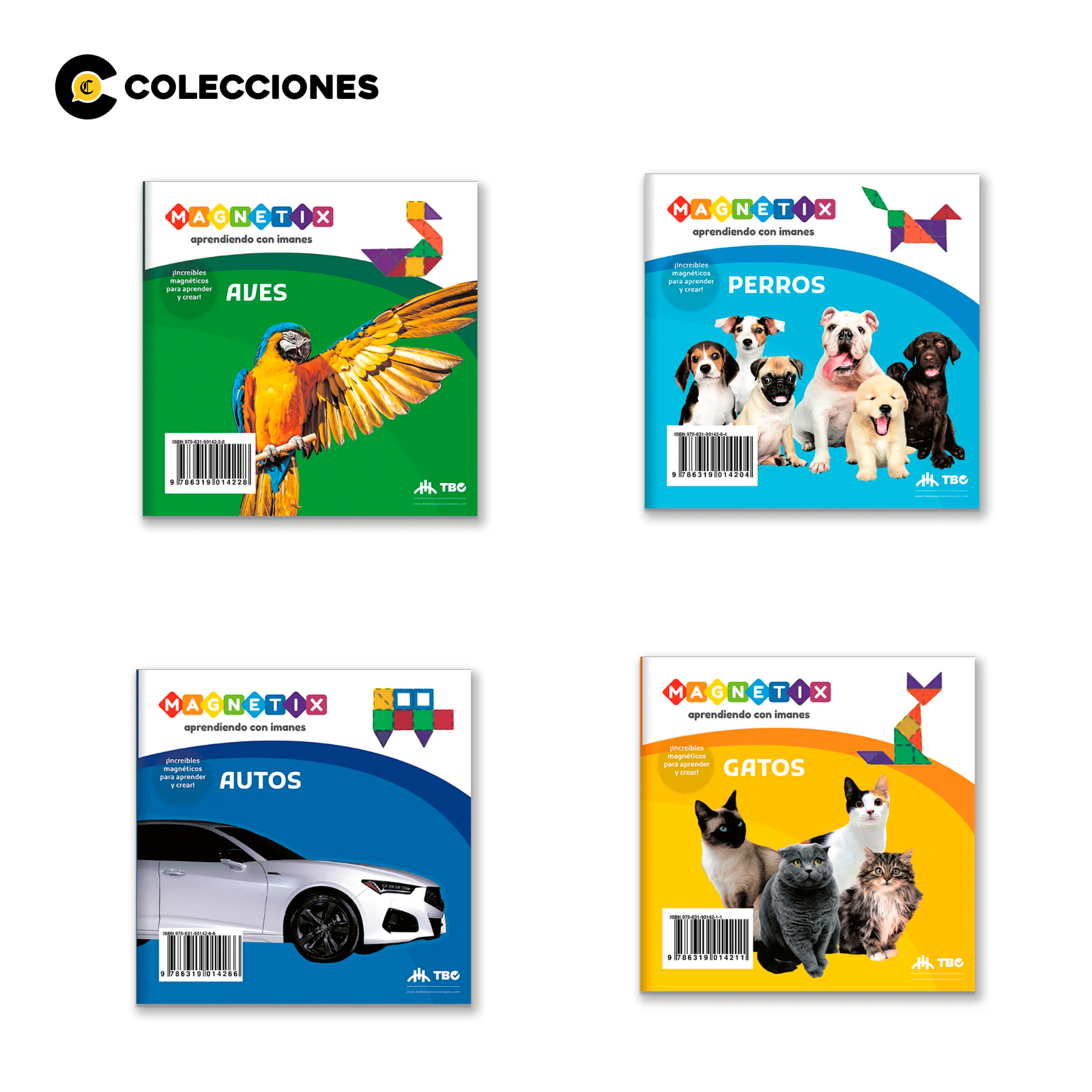 Pack 48 Piezas Magnéticas + 4 Fascículos