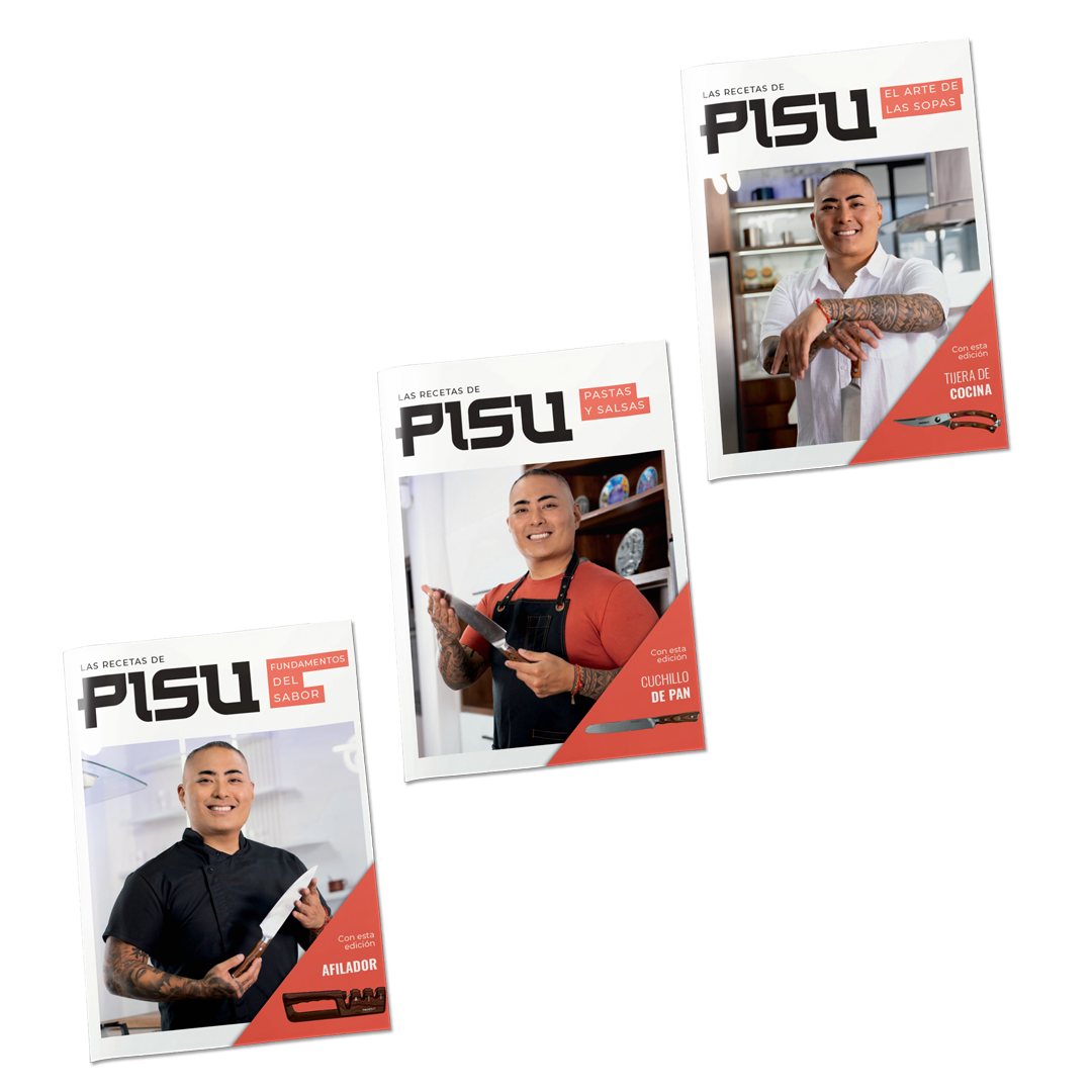 PISU CUCHILLOS - Pack Cuchillo de Pan + Tijera + Afilador