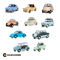 Pack 10 Micro Coches Europeos Die Cast IXO con Urna + 10 fascículos