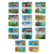 22 Figuras de Animales + 11 Libros Tapa Dura