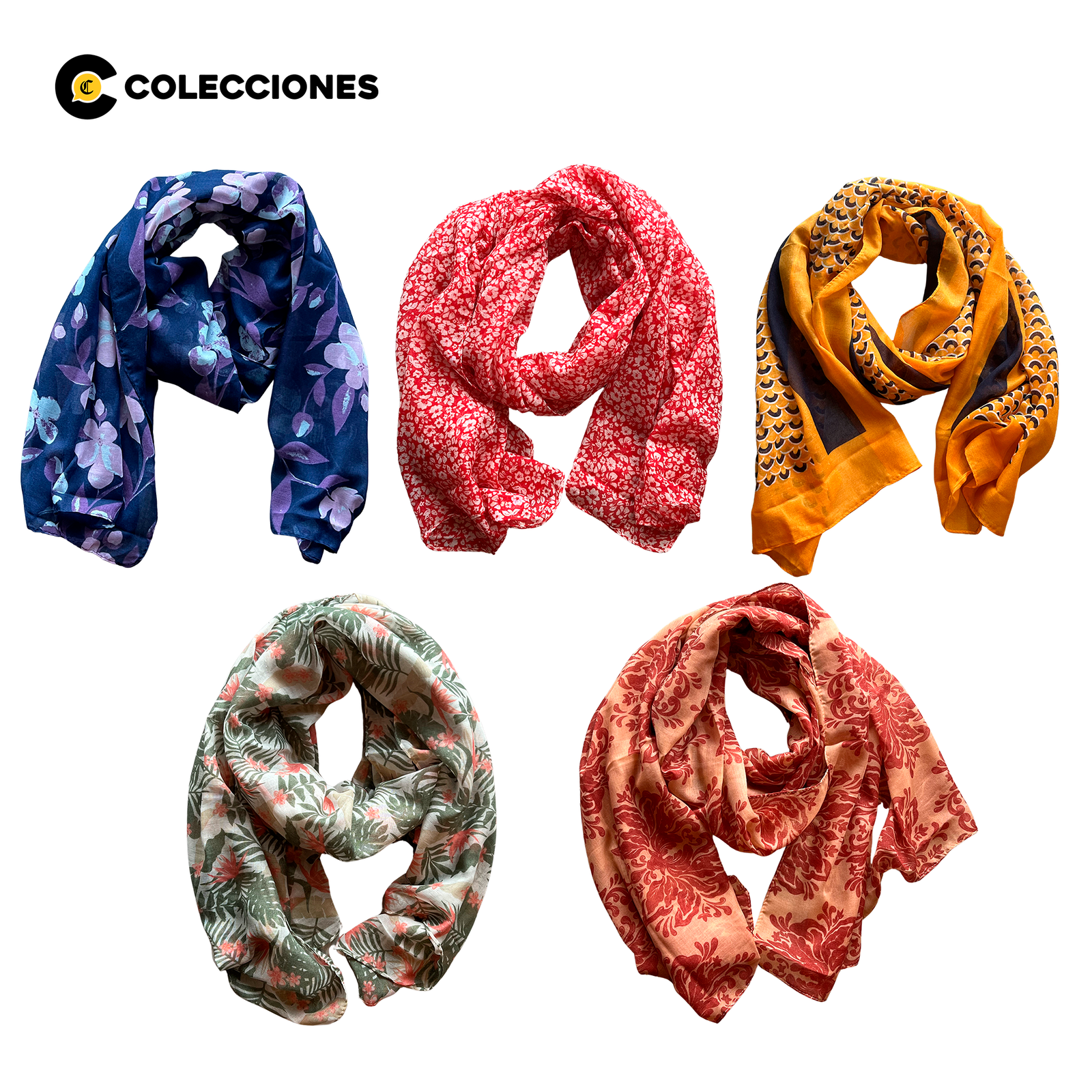 5 Pashminas de Guillermina Baeza + Libro